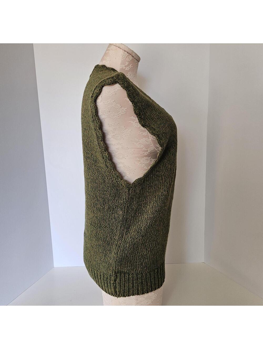 Vintage Herman Geist Sweater Vest Linen Cotton Embroidered Boho Cottagecore Knit - Picture 5 of 12